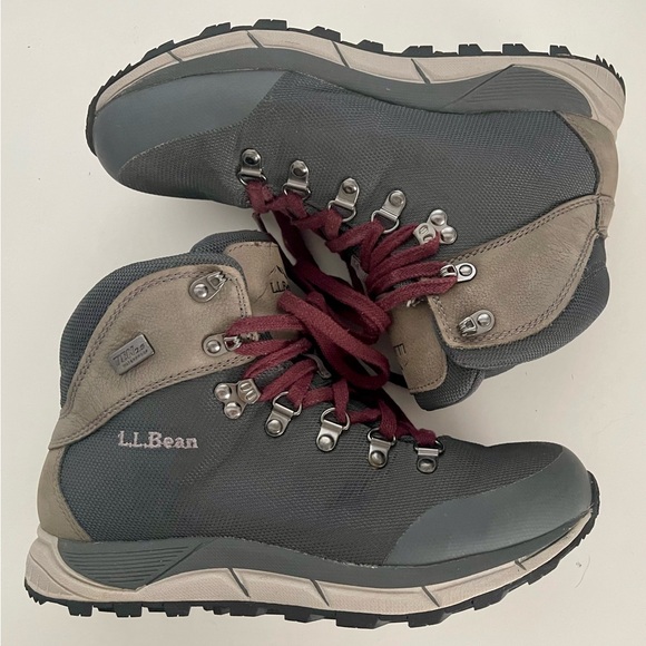 LL Bean Women’s Alpine Hiking Boots Model 507250 Grey Size 7.5 - Picture 8 of 11